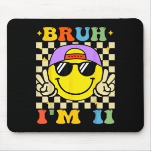 Alter ich bin 11 Jahre alt lila Geburtstag Jungen Mousepad