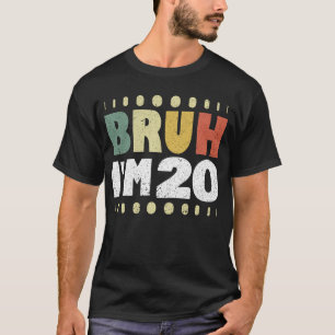 Alter ich bin 20 Jahre altes Mädchen Junge Vintage T-Shirt