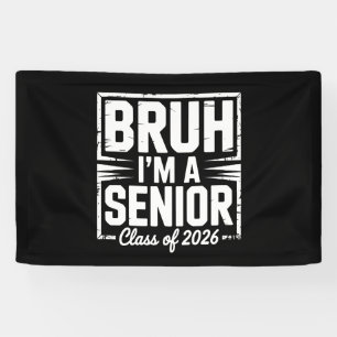 Alter, ich bin ein Senior, Abschlussjahrgang 2026, Banner