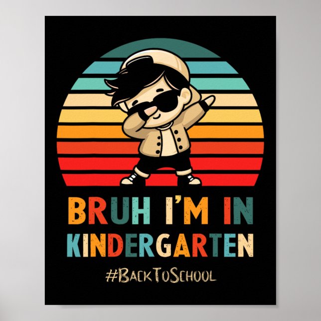 Alter, ich bin im Kindergarten Schüler Dabbing Jun Poster (Vorne)