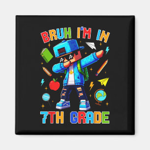 Alter ich bin in der 7. Klasse Dabbing Lustiger Ga Magnet