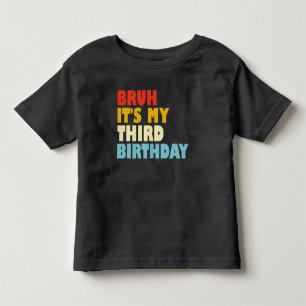 Alter ich hab Geburtstag zum dritten Mal 3-jährige Kleinkind T-shirt