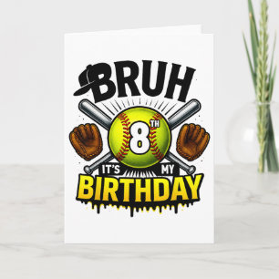 Alter, ich hab meinen 8. Geburtstag, Softll Jungs Karte