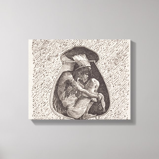 Alter indischer Friedhof Leinwanddruck (Vorderseite)