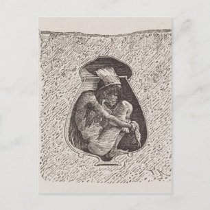 Alter indischer Friedhof Postkarte