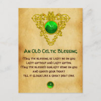 Alter irischer Segen für Luckparchment, keltische 