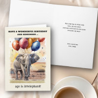Alter ist irrelephant Elefant Lustiger Geburtstag