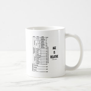 Alter ist relativer geologischer Spaß Tasse