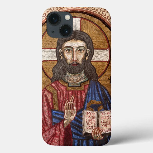 Alter Jesus Mosaik Case-Mate iPhone Hülle (Rückseite)