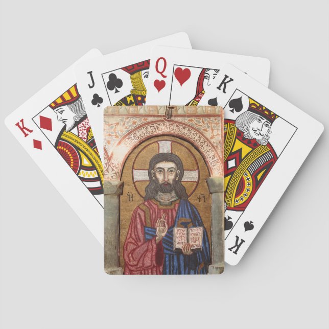 Alter Jesus Mosaik Spielkarten (Rückseite)