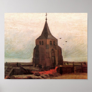 Alter Kirchturm bei Nuenen Van Gogh Poster