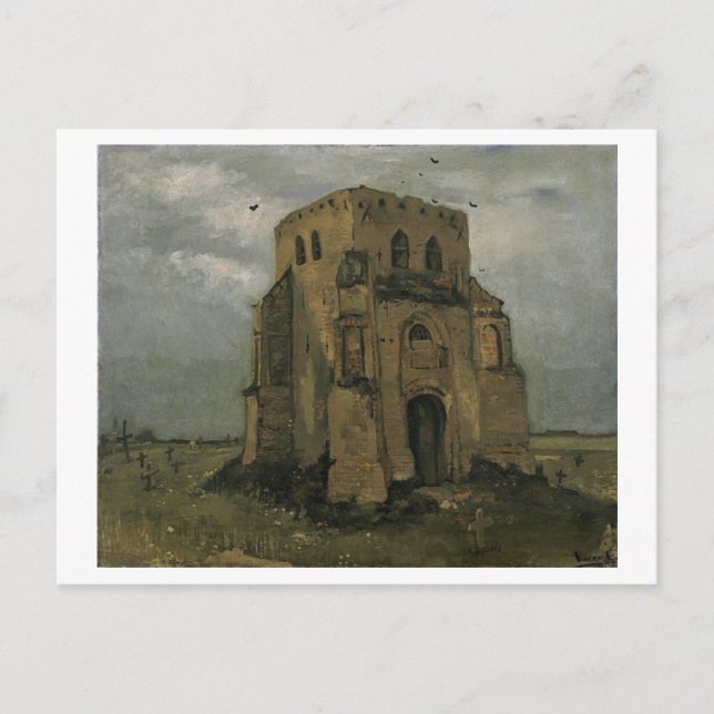 Alter Kirchturm Nuenen Van Gogh Postkarte (Vorderseite)