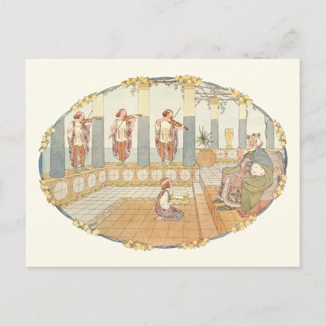 Alter König Cole an H. Willebeek Le Mair Postkarte (Vorderseite)