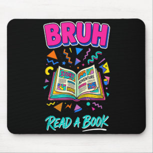 Alter lies ein Buch lustig lesen Bücherwurm Retro  Mousepad