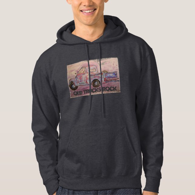 Alter LKW-Felsen Hoodie (Vorderseite)
