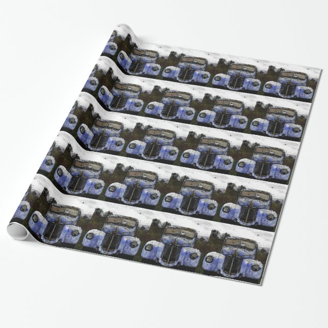 Alter LKW Geschenkpapier (Ungerollt)