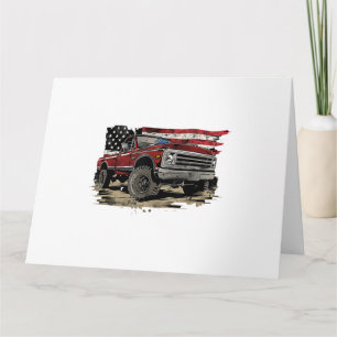 Alter LKW-Lieferwagen, Vintag Karte