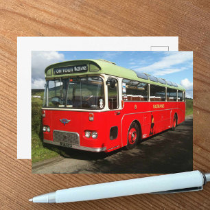 Alter Macbraynes-Bus auf der Isle of Bute Postkarte