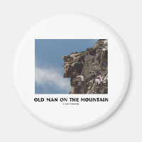 Alter Mann auf dem Berg (optische Illusion)