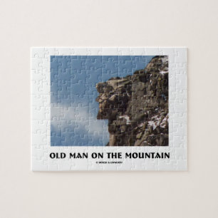 Alter Mann auf dem Berg (optische Täuschung) Puzzle