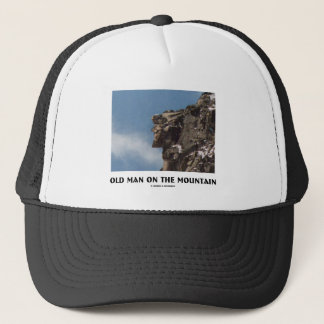 Alter Mann auf dem Berg (optische Täuschung) Truckerkappe