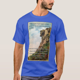 Alter Mann der Bergpostkarte mit Zitat von Dan T-Shirt