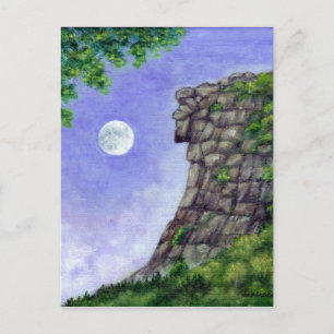 Alter Mann der neuen Hampshire Post Card Postkarte