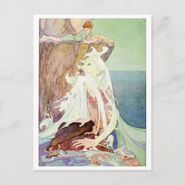 Alter Mann des Meeres Dorothy Lathrop Postkarte (Vorderseite)