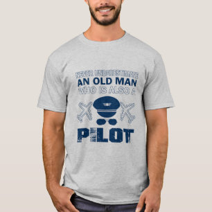Alter Mann - ein Pilot T-Shirt