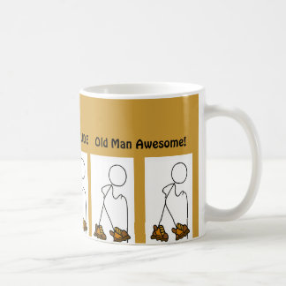 Alter Mann-fantastischer Wanderer-Typ Tasse