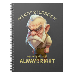 Alter Mann, ich bin nicht stur, mein Weg ist immer Notizblock