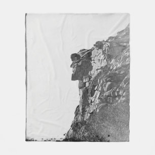 Alter Mann im Berg-Blanket Fleecedecke