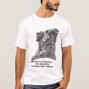 Alter Mann im Berg - New Hampshire - Stift Sket T-Shirt