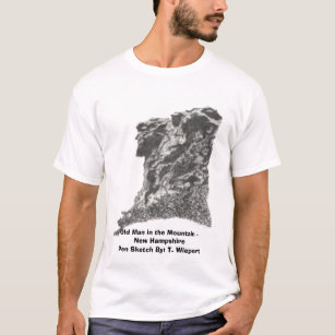 Alter Mann im Berg - New Hampshire - Stift Sket T-Shirt
