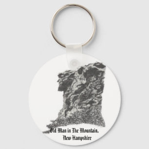 Alter Mann im Gebirge, NH-Künstlerpen-Skizze Schlüsselanhänger