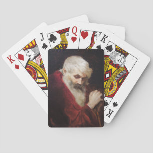 Alter Mann im roten Mantel (Weihnachtsmann) (Weihn Spielkarten