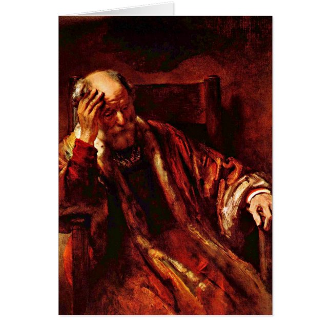 Alter Mann im Sessel von Rembrandt Van Rijn (Vorne)