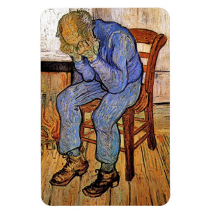 Alter Mann in der Sorge durch Vincent van Gogh Magnet