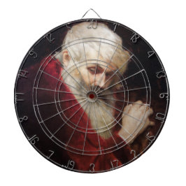 Alter Mann in einem Roten Coat (Weihnachtsmann) (W Dartscheibe