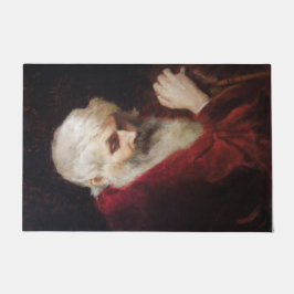 Alter Mann in einem Roten Coat (Weihnachtsmann) (W Fußmatte