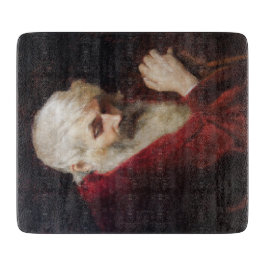 Alter Mann in einem Roten Coat (Weihnachtsmann) (W Schneidebrett