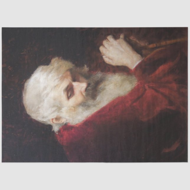 Alter Mann in einem Roten Coat (Weihnachtsmann) (W Seidenpapier (Vorderseite)