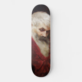 Alter Mann in einem Roten Coat (Weihnachtsmann) (W Skateboard