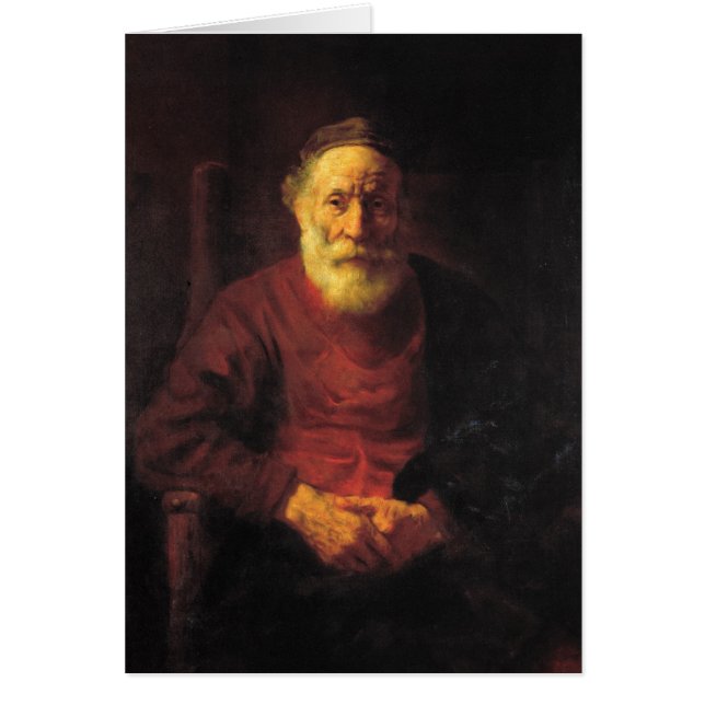 Alter Mann in rot - Rembrandt (Vorne)