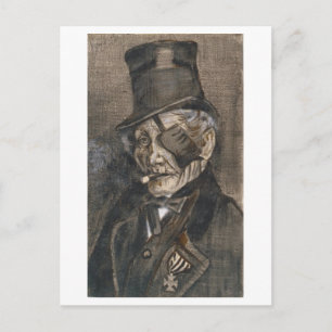 Alter Mann mit Augenklappe, Vincent van Gogh Postkarte