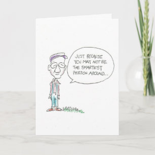 Alter Mann nicht klug Karte