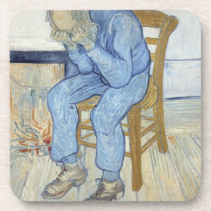 Alter Mann Vincent van Goghs in der Sorge Getränkeuntersetzer