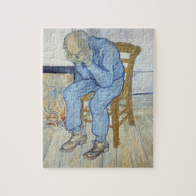 Alter Mann Vincent van Goghs | in der Sorge Puzzle (Vertikal)