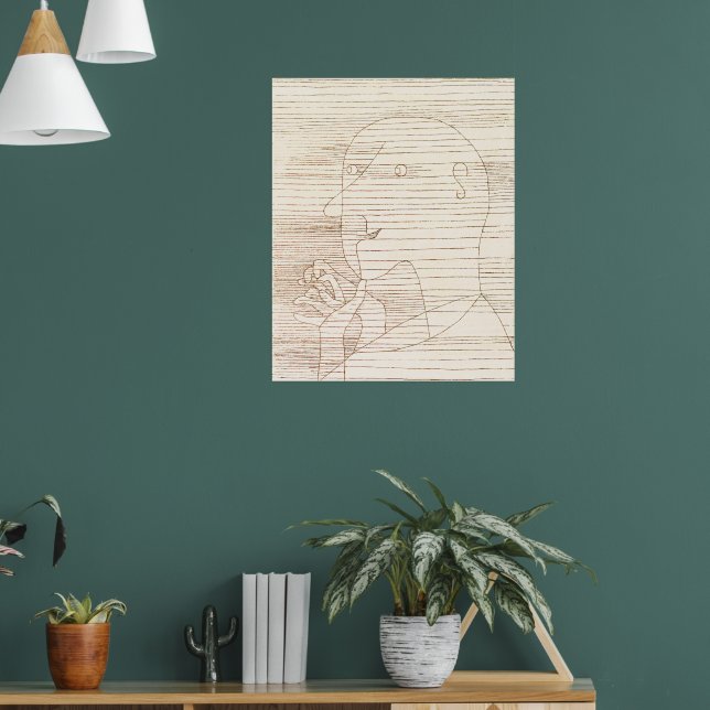 Alter Mann zählt an seinen Fingern, Poster (Wohnzimmer 1)