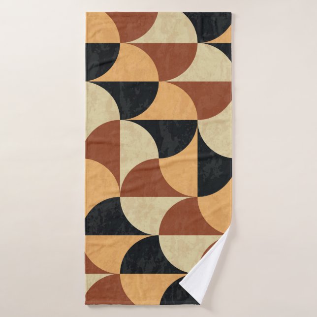 Alter Marmorboden, geometrische nahtlose Textur. Badehandtuch (Badehandtuch)